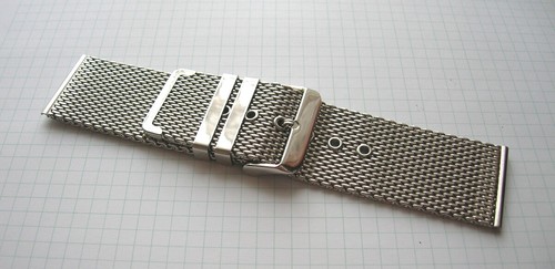 Edelstahl milanaiseuhrband mit - edelstahl,