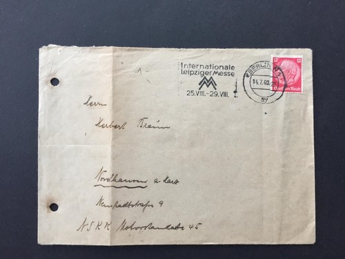 Reich brief nskk s k - nskk, n.s.k.k