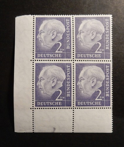 Bund 195 heuss - **, viererblock