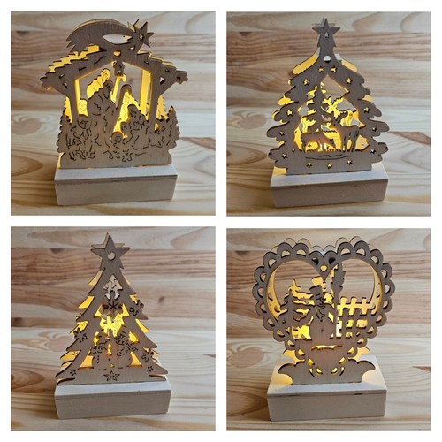 Schwibbogen holz led licht - holz,
