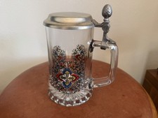 Vintage glaskrug bierhumpen - glaskrug,