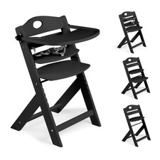 BabyGo Family Pro Hochstuhl Treppensuhl inkl. Essbrett black TOP