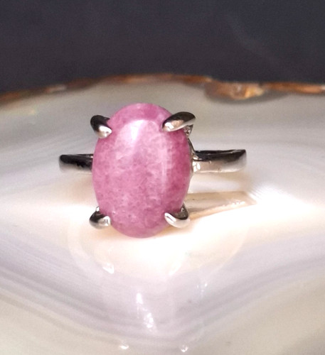 Ring edelstahl achat - edelstahl,