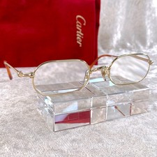 Vintage Cartier Brille Oval Trinity Gold Gestell 50-21-140
