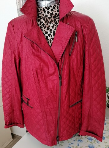 Kunstleder bikerstyle kaminrot - kunstleder,