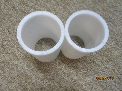 Acrylglas rohr weiß - 2x,
