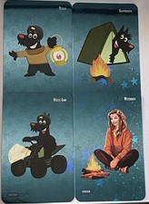 OZEANIEN  11 ! Scottie/ Meerjungfrau     4 Glitzerkarten   Nr. 5 / 23 / 41 / 59