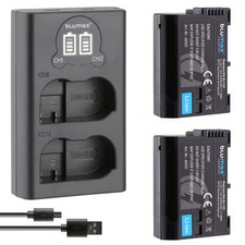 2x Akku + LCD Lader für Nikon