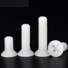 Weiß Plastik Kreuzschlitz