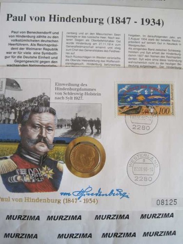 Numisbrief reichs mark 1937 - mark,