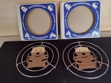 untersetzer metall verchromt durchmesser 20 cm unbenutzt