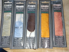 5 x Madeira Mouline Reste Stickgarn Nr. 1