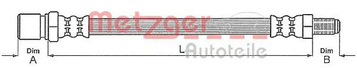 Bremsschlauch 4114785 metzger - bremsschlauch,