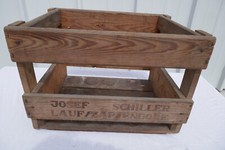 alte Bierkiste Holz Josef Schiller Lauf Zapfendorf Bierkasten  Biertragerl rar