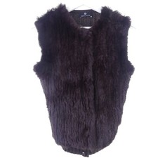 RENA LANGE Fellweste Weste Vest Wolle Kaschmir Braun Gr. S