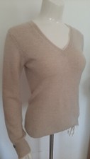 Adagio Strickjacke Pullover  Kaschmir Merinowolle "extrafein" Sand Melang Gr.38