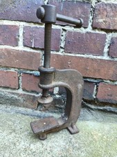 Alte robuste Presse Schraubstock Spindelpresse Klemmpresse 