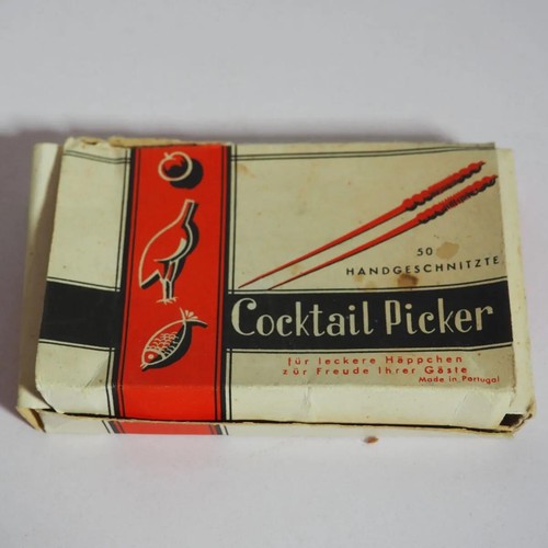 Vintage cocktail picker holz - vintage,