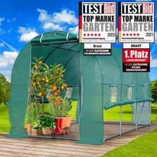 BRAST Gewächshaus Foliengewächshaus mit Stahlfundament 2x3m -6 m² - 2.Wahl