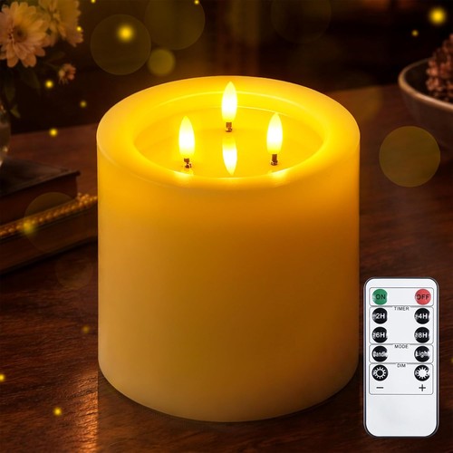 Flammenlose led kerze 15x15cm - flammenlose,