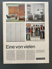 interlübke Möbel Wiedenbrück sixties retro 1966 Vintage Ad Werbung Reklame