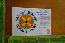 Alter Aufkleber Haushalt Küche Geschirrspülmittel Henkel PRIL Blumen Aktion 1983