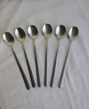 WMF Cromargan  Boston  6 Latte Macchiato  Longdrinkl Löffel 18,5 cm  sehr gut