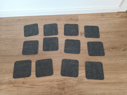 12x untersetzer anthrazit - 12x,