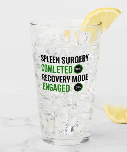 Trink glas spleen surgery - glas,