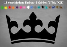 Aufkleber Krone in 18 Farben