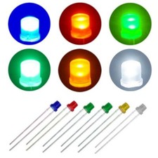 LED 3mm Zylinder Flachkopf