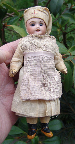 Anike porzellan puppe rot - porzellan,