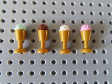 Lego 4 x Kelch Eisbecher gold