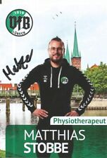 Matthias Stobbe / Autogrammkarte VFB Lübeck / Saison 2022-2023