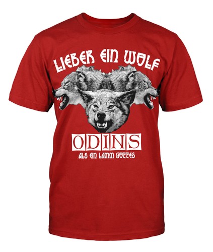 Lieber ein wolf - odin's, t-shirt