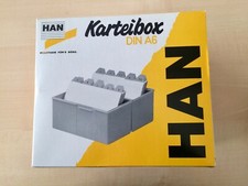 HAN Karteibox DIN A6, hellgrau, für 250 Karteikarten, Durable-Leitregister A-Z