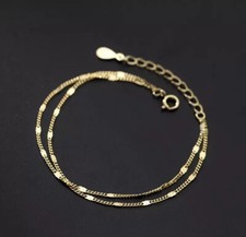 Doppelarmband Armkette Sterlingsilber 925 Damenkette