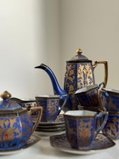 Art Deco japanisches Kobalt &