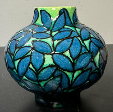 Keramik, Vase, Mathias Ohndorf, Karlsruhe, 1983, im Stil von Max Läuger