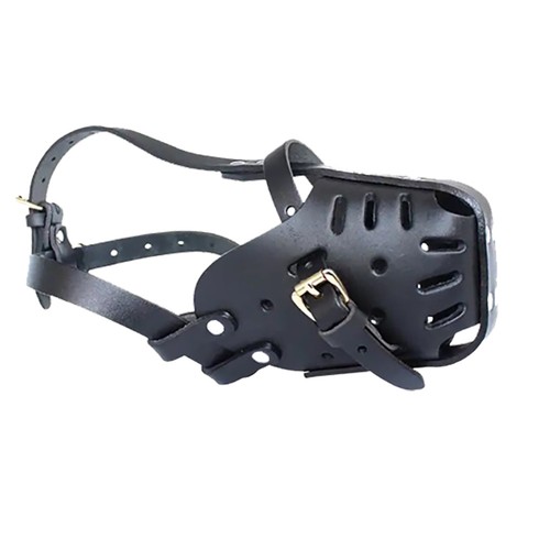 Premium leder hundemaulkorb - premium,