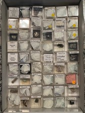 Systematik Mineralien - seltene Mineraliensammlung 54 Stück