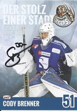 Cody Brenner / Straubing Tigers / Saison 2018-2019 / Autogrammkarte