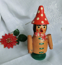 Vintage Holzfigur Räucherfigur Erzgebirge alte DEKO unvollständig