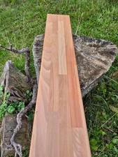 1 x Buchenplatte 865mm x 160mm x 19mm Buche Leimholz Platte massiv TOP gebr.