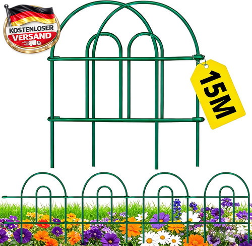 Gartenzaun metall 46cm - gartenzaun,