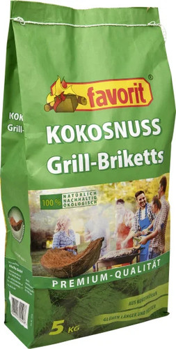 Favorit kokos grillbriketts - favorit,
