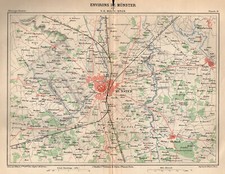 Münster Original Lithografie