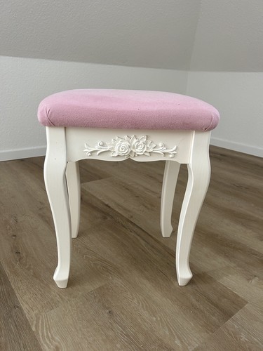 Hocker mit rosa samt - hocker,