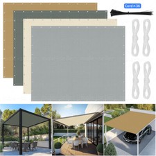 Wasserdicht Sonnensegel Sonnenschutz Windschutz Sonnendach Beschattung mit Seil