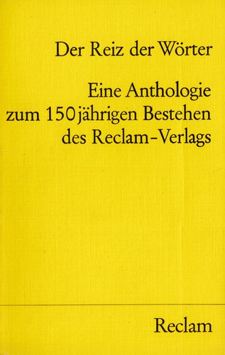 Reclam 09999 der reiz - reiz,